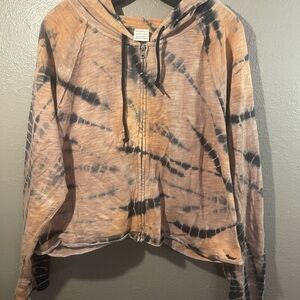 Tie-Dye Zip-Up Hoodie